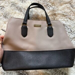 Kate Spade Two-Tone Black and Tan Satchel